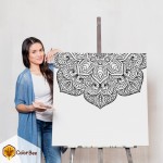 Spalvinimo drobė "Coloring mandala #4" Spalvinimo drobės | Colorbee.lt